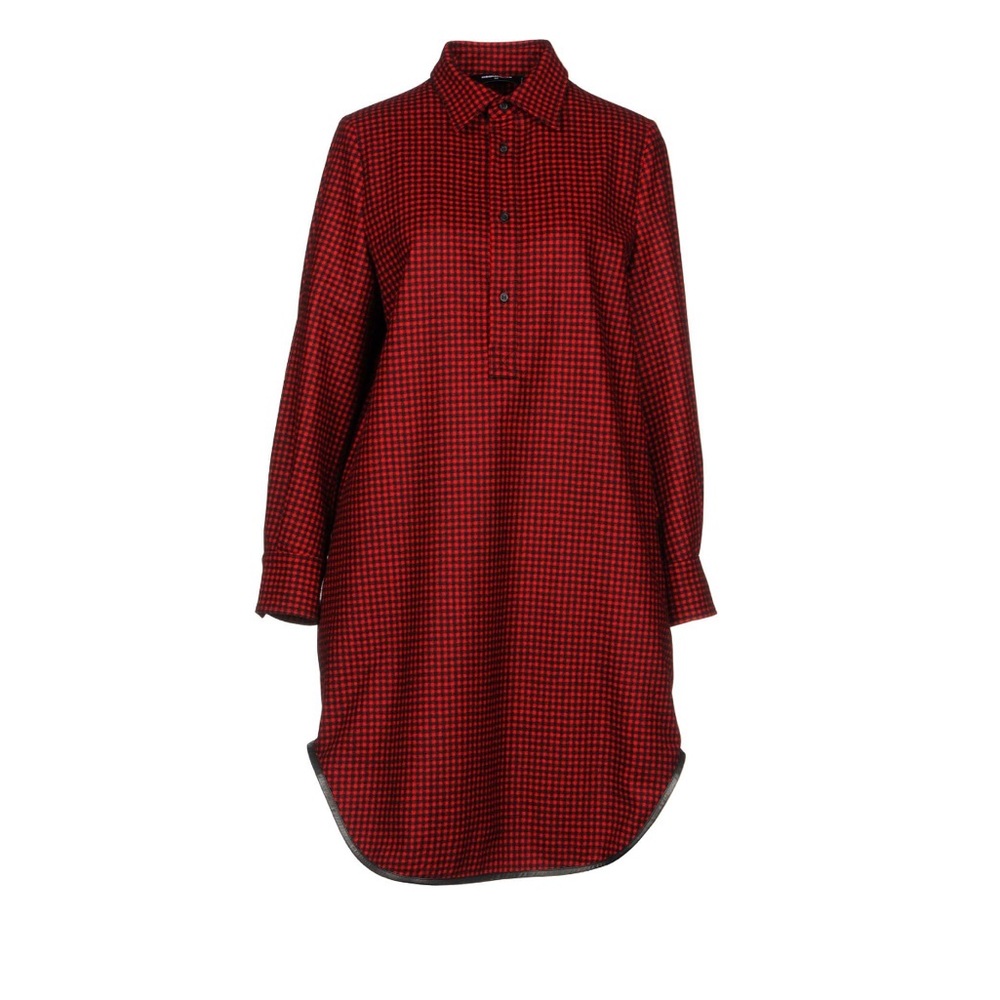 DSquared Red Checkered Dress Size 4